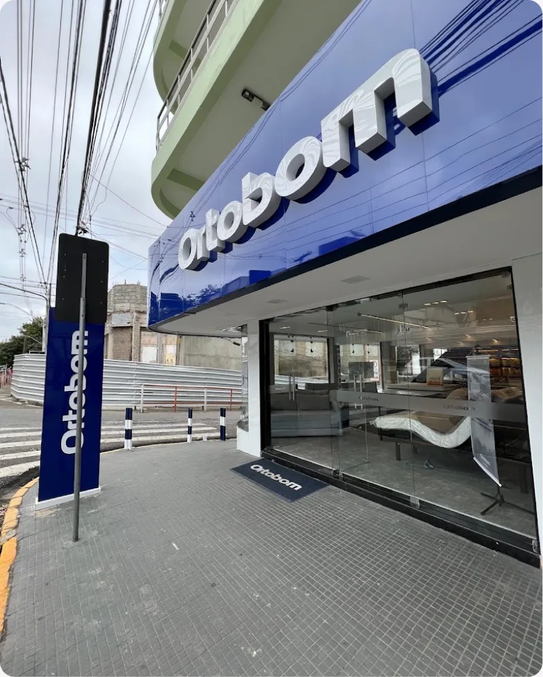Fachada da loja Ortobom em Garanhuns